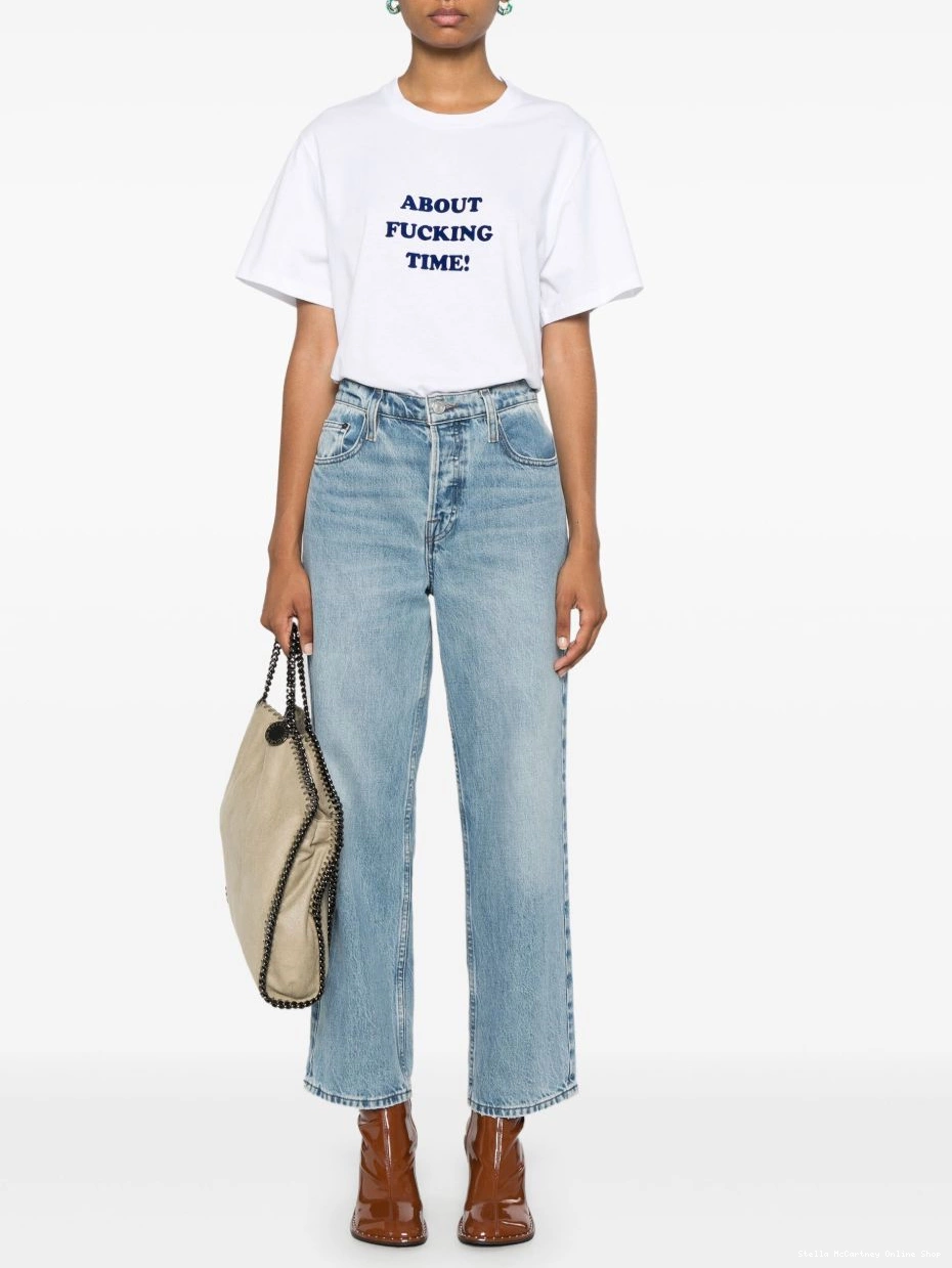 Affordable Stella Women T-shirt flocked-motif McCartney 0810